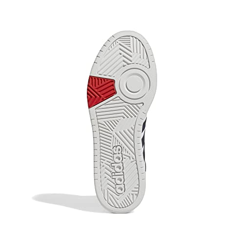 adidas - Hoops 3.0 Mid, Zapatillas para Hombre, Ftwr Blanco Leyenda Tinta Rojo Vivo, 40 2/3 EU