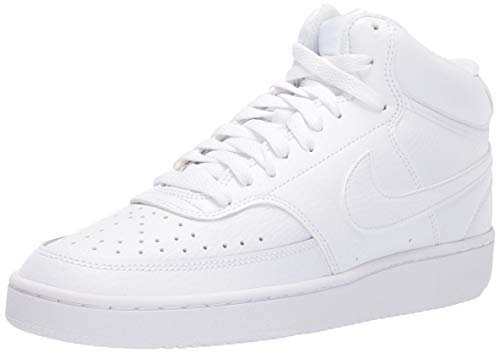 NIKE Court Vision Mid, Sneaker Mujer, White, 36 EU