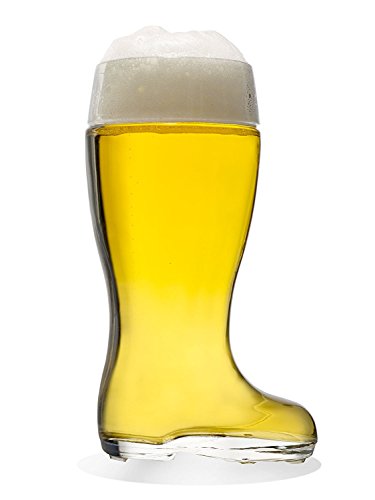 Stölzle-Oberglas 9735808047 Munich - Vaso de cerveza, 1,25 litros, con marca de llenado en 1 l, cristal, transparente, 1 unidad