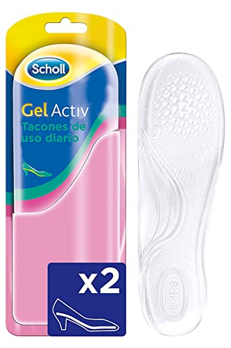 Scholl Gel Activ - Plantillas para zapato de mujer con tacón mediano, 1 par