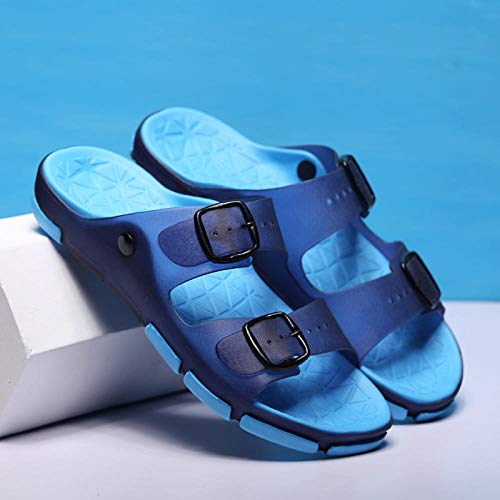TAYIBO Botas ortopedicas,Zapatillas para diabéticos, Pulgar en valgo, pie Grande, Hueso del pie, ensanchamiento Ajustable -41_ Azul Oscuro
