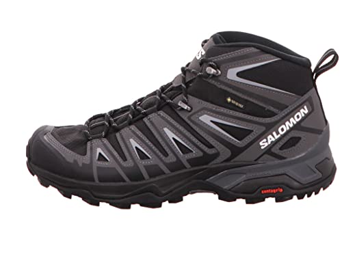 Salomon X Ultra Pioneer Mid Gore-Tex Zapatillas Impermeables de Senderismo para Hombre, Cualquier clima, Sujeción del pie segura, Estabilidad y amortiguación, Black, 43 1/3