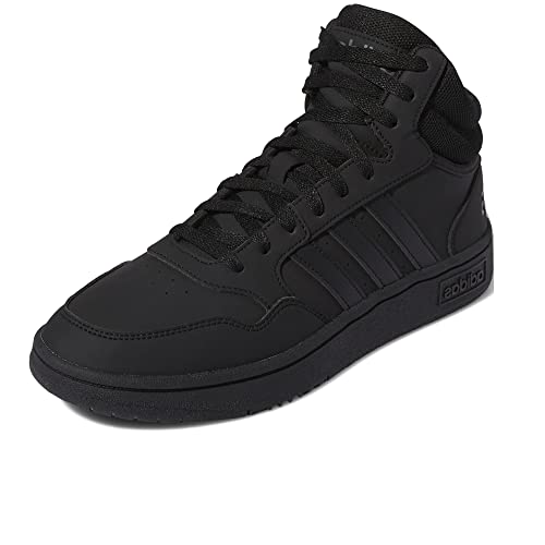 adidas Hoops 3.0 Mid, Zapatillas Hombre, Negro (Core Black/Core Black/Grey Six), 42 2/3 EU