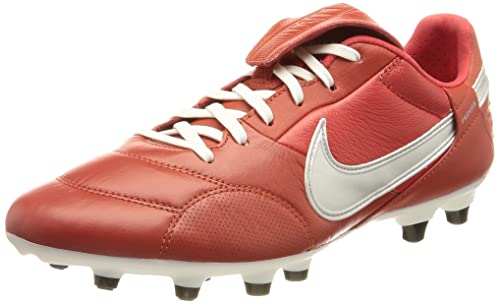 Nike The Premier 3 FG, Sneaker Hombre, Cinnabar/Metallic Silver-University Red, 40 EU