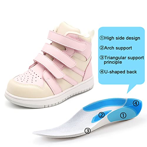 Zapatos ortopédicos para niños y jóvenes,Botas de Soporte de Arco y Tobillo para niñas y niños para Corregir los Problemas de los pies,Suelas Antideslizantes