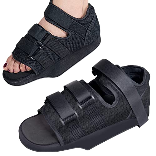 OrtoPrime Zapato Postoperatorio en Talo Ajustable - Calzado ortopédico para operación del pie - Zapato BILATERAL Postquirúrgico (TALLA L (42-44)