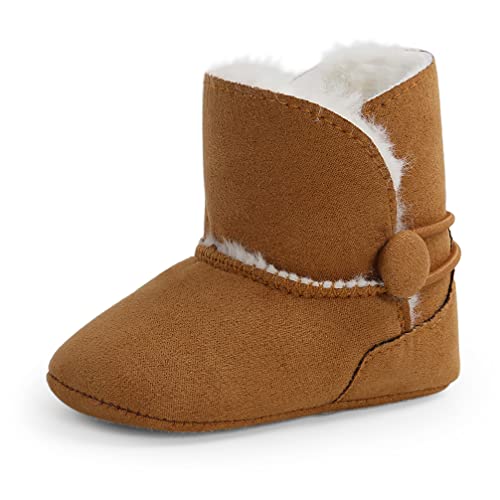 MK MATT KEELY Bebé Niña Botas de Nieve Zapatos de Invierno cálido para Bebé Primeros Pasos 0-6 Meses