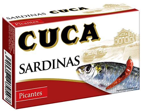 Sardinas Cuca picantes, 1 pack de 5 latas de 120gr